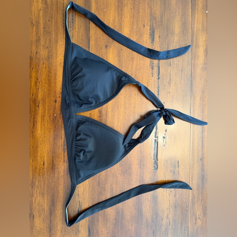 Prana black swim bikini tie top size M